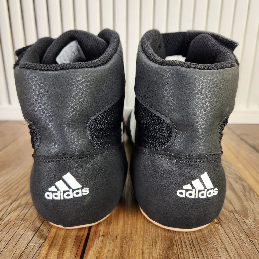 Adidas HVC 2 Mens Size 11 Black White Wrestling High Top Gum Shoes Boxing HQ3325